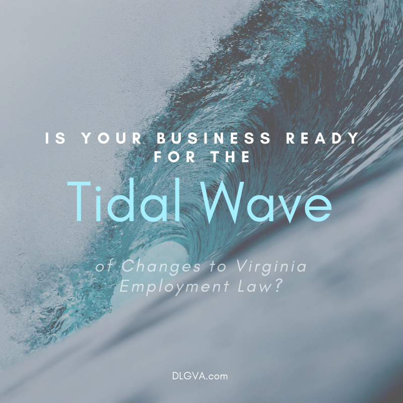 is your business ready for the tidal wave of changes to virginia employment law