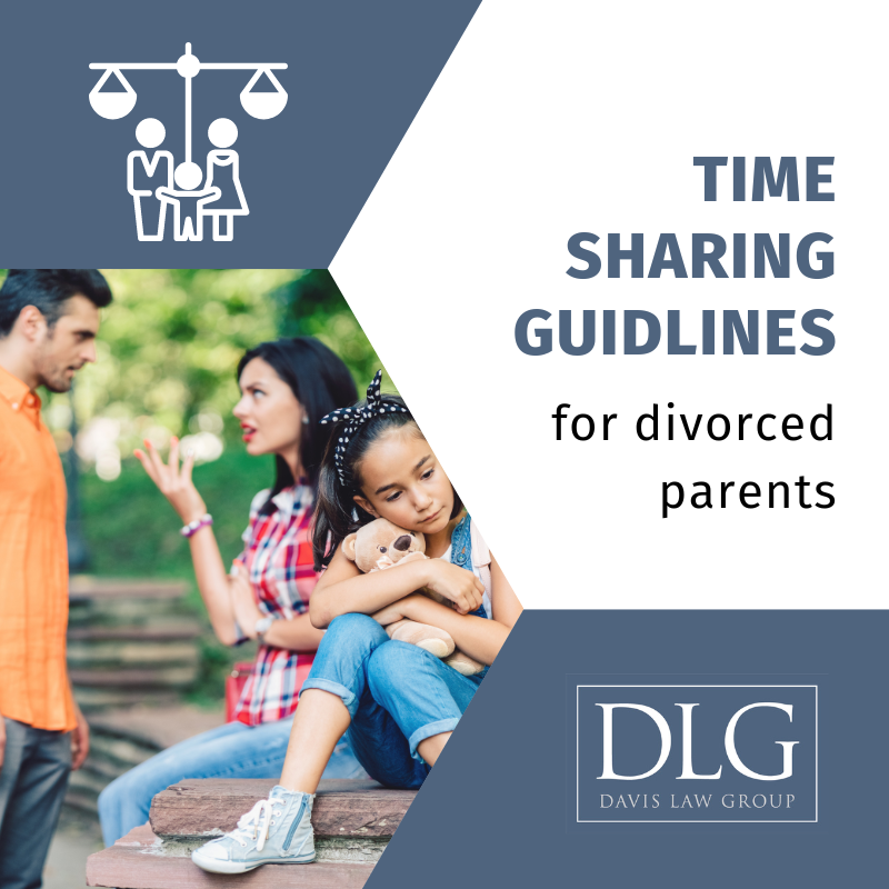 time sharing guidelines for divorced parents by davis law group pc in chesapeake, VA
