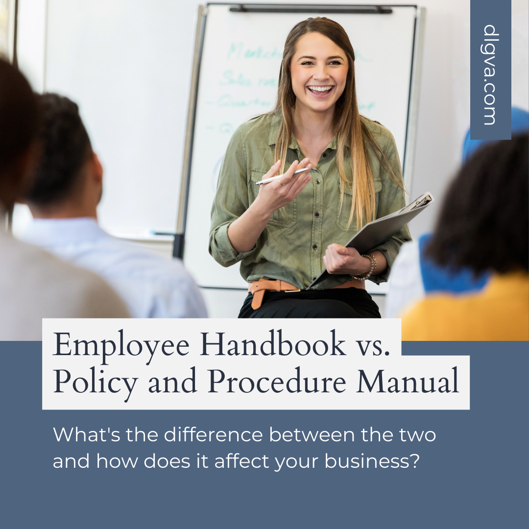 employee handbook vs policy and procedure manual = what's the difference by davis law group pc in chesapeake, virginia
