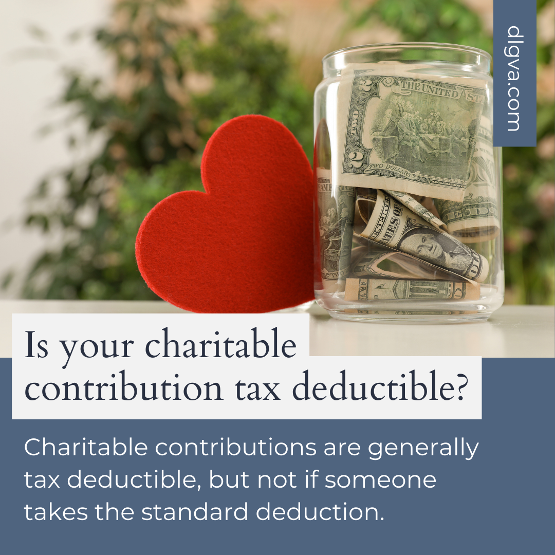 is your charitable donation tax deductible